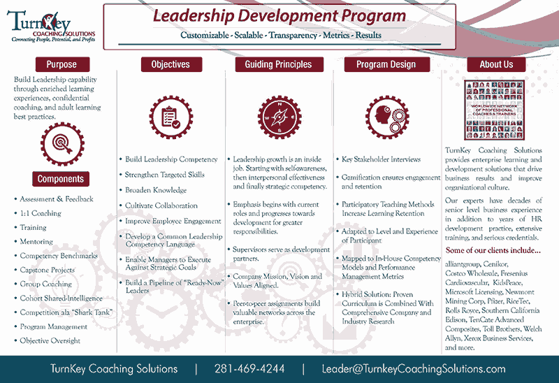leadership development program brochure